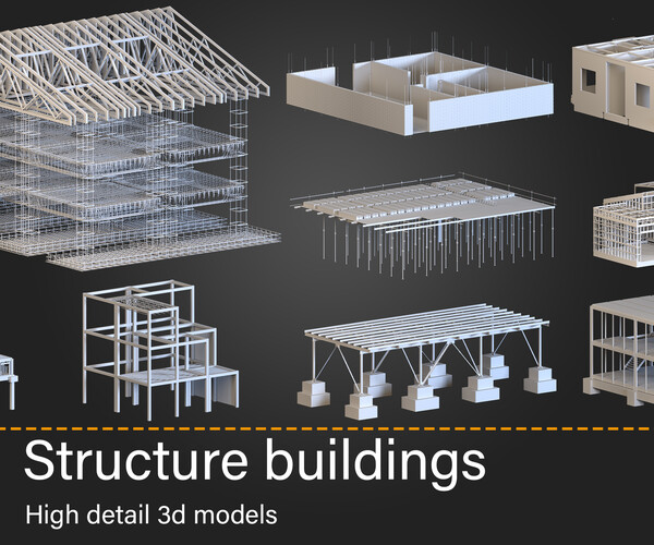 ArtStation - 20-Structure Buildings -Kitbash -vol.03 | Resources