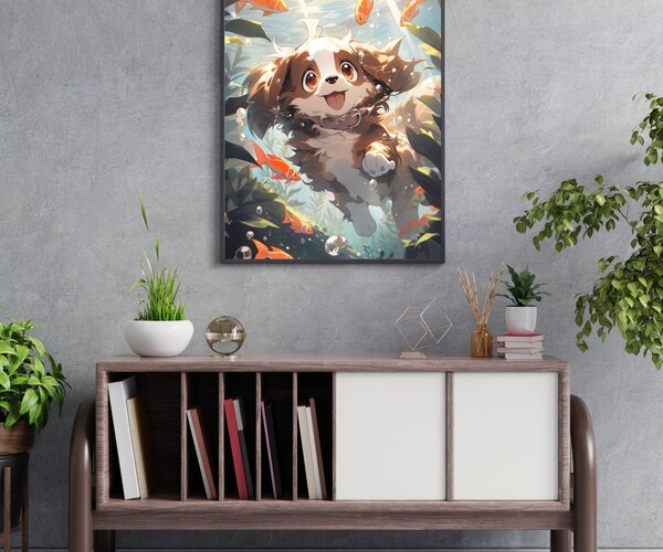 ArtStation - Baby Cute Animal Wall Art, Printable Wall Art, Cute Puppy ...