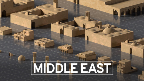 Middle East Kitbash (Blend, Max, FBX, OBJ)