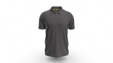 Men Short Sleeved Solid Color Polo