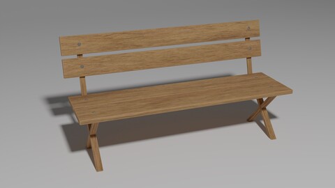 Outside Wood Bench #2