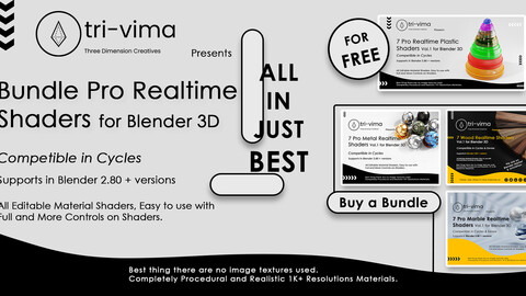 Pro Realtime Blender Shaders Bundle