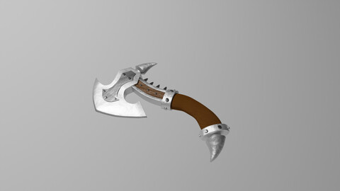 High Quality Battle Axe Made in Blender!!!