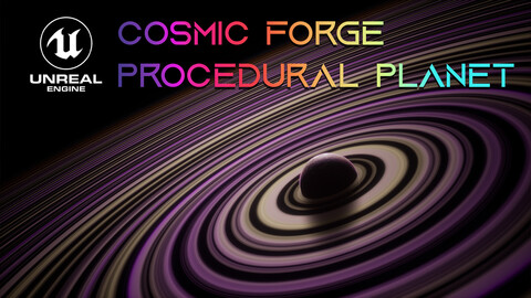 Cosmic Forge - Procedural Planet Space Scene for Unreal Engine 5.3