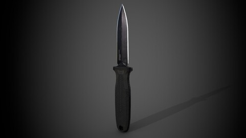 SOG Pentagon Tactical Knife - Game Ready Asset (Low Poly, PBR)