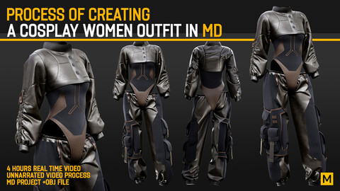 Process Of Creating a Cosplay Women Outfit in Marvelous Designer