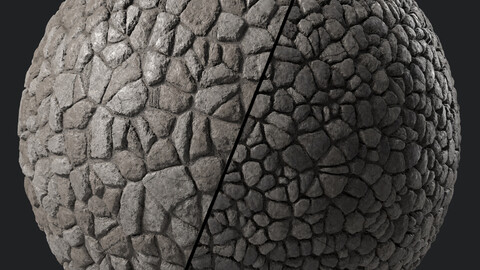 Pavement Materials 93- Rock Materials | Sbsar Pbr 4k Seamless