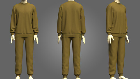 Mens Sweatshirt And Jogger 3d Model