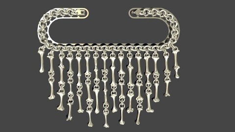 Skeleton Cascade Necklace