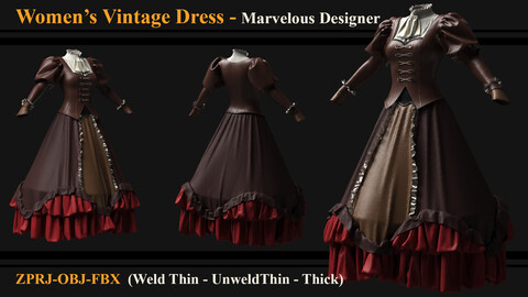 Women's Vintage Dress