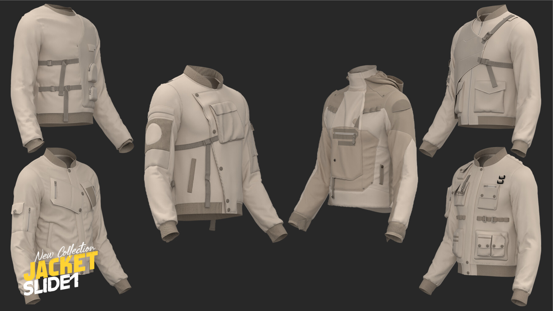 ArtStation - 110 models of fimale&male's jacket megapack 85%off ...