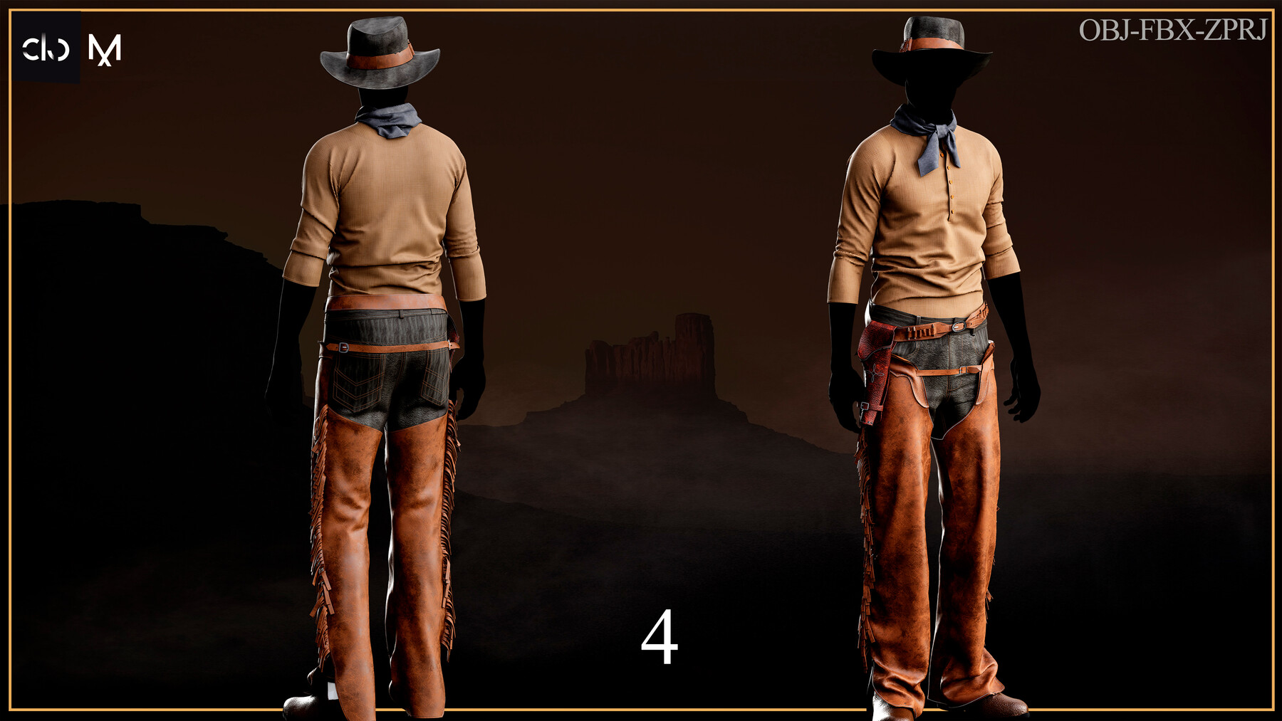 ArtStation - Cowboy outfit