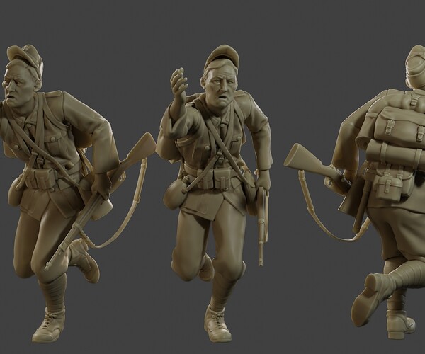 ArtStation - Italian soldier Run ww2 IT10 | Resources