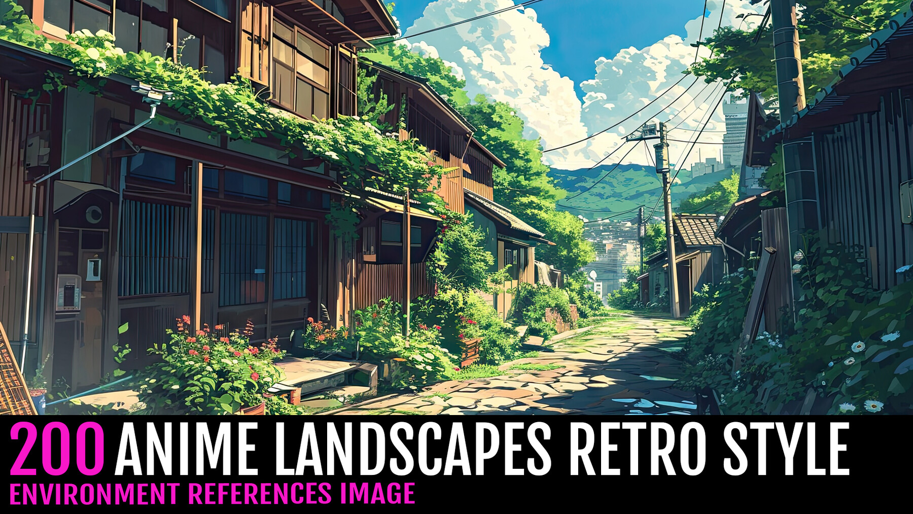 ArtStation - 200 ANIME LANDSCAPES RETRO STYLE / 4K | Artworks