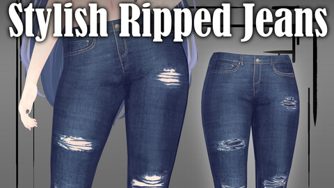 Stylish Ripped Jeans