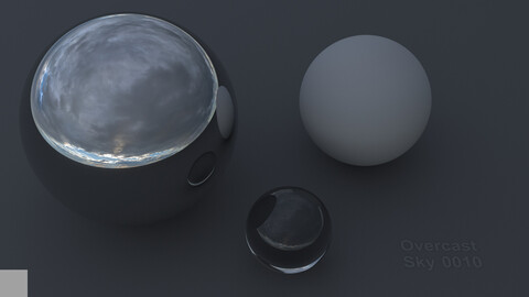 HDRI Hemispherical Overcast Sky 10