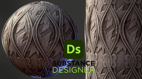 Stylized Fantasy Wall  - Substance 3D Designer