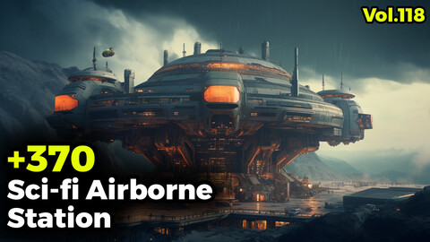 +370 Sci-fi Airborne Station(4k) (4k) | Vol_118