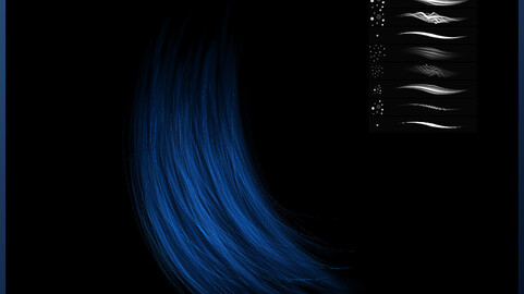 Hair brush set 2.0 by Blackironcat (Photoshop)