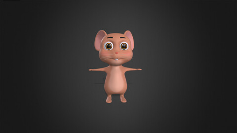 Asset - Cartoons - Animal - Little Mouse Rigged