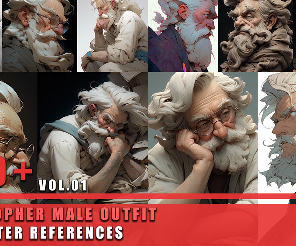 ArtStation - 650+ Philosopher Male Outfit - Character References Vol.01 ...