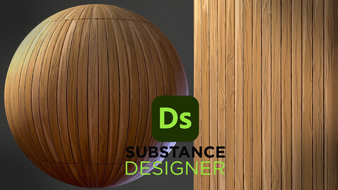 Stylized Wood Planks - Substance 3D Designer