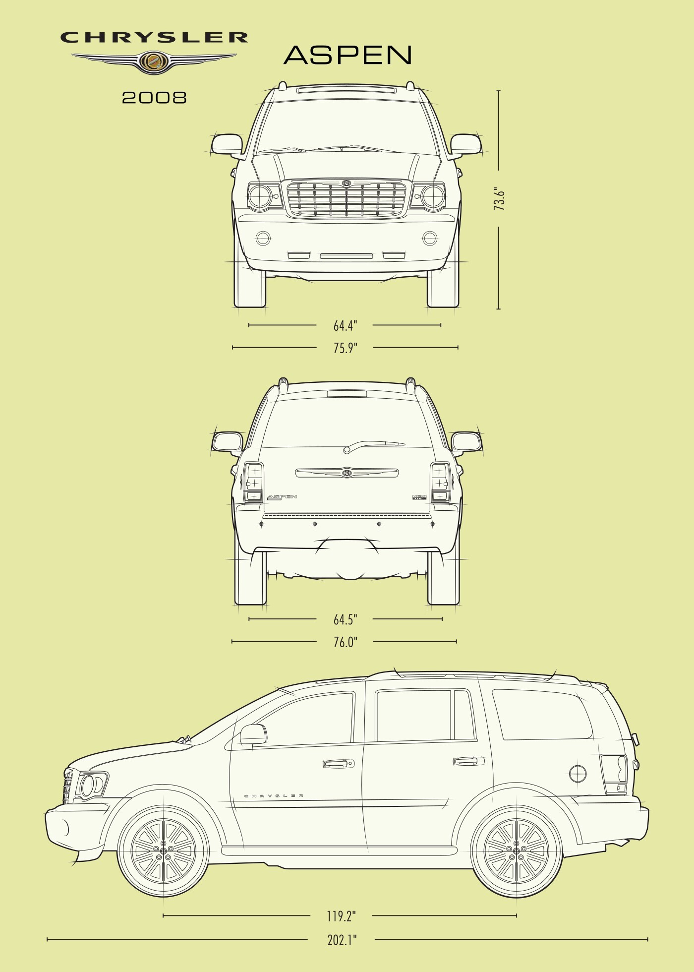 ArtStation - Chrysler Aspen 2008 | Artworks