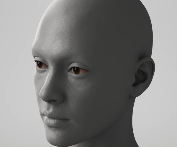 Artstation Female Head 3 3d Model Resources