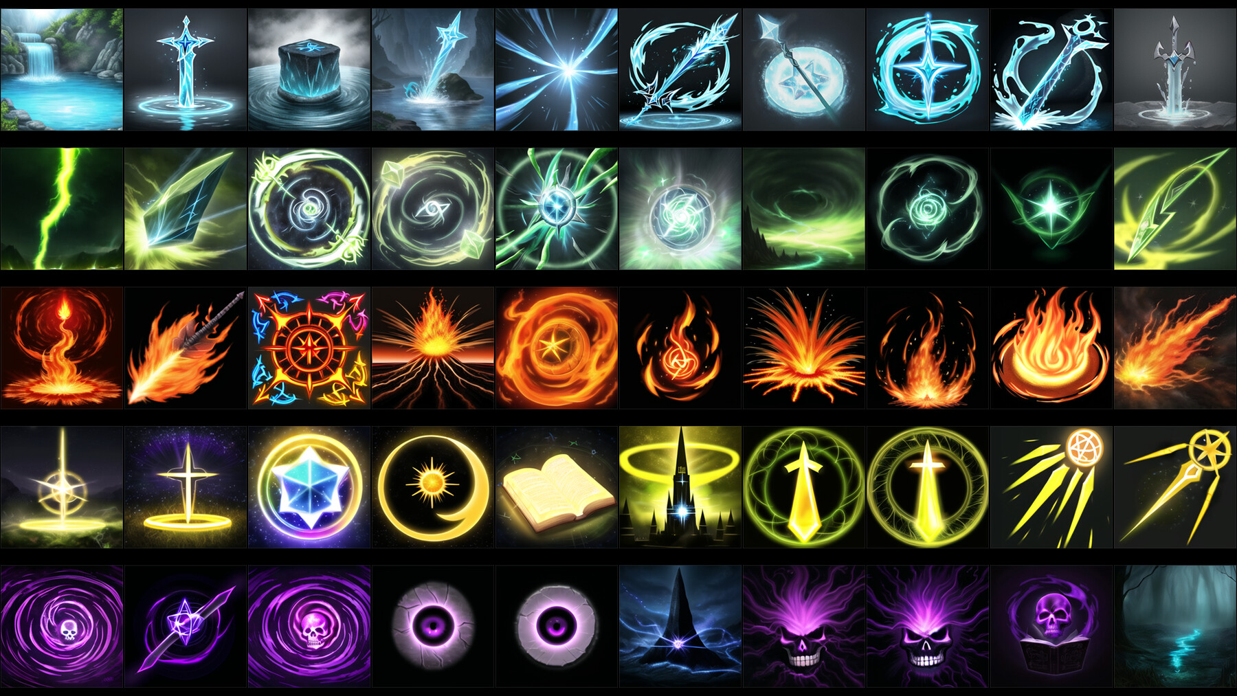 ArtStation - Magic Spell Icons Pack2 | Game Assets