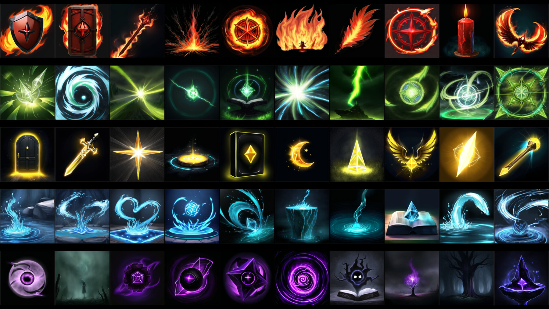 ArtStation - Magic Spell Icons Pack6 | Game Assets