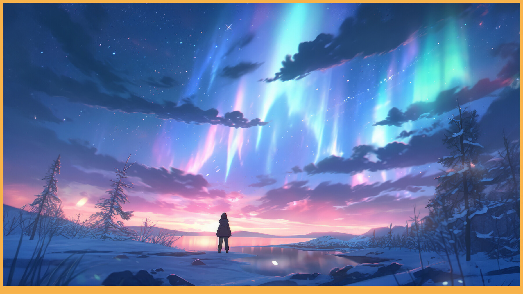 ArtStation - 202 Anime Magical Aurora Borealis | Artworks