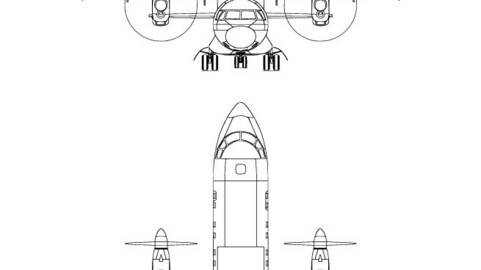 Antonov AN 140 svg vector file