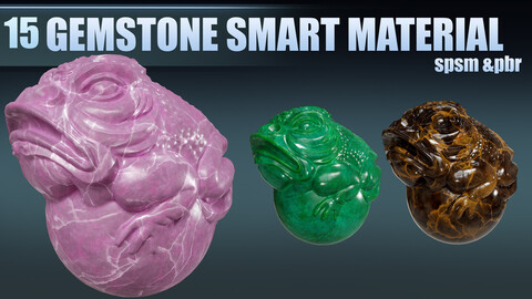 15 GEMSTONE SMART MATERIAL + PBR (vol 1)