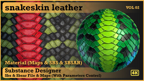 snakeskin leather - VOL 02 - Maps & SBS & SBsar