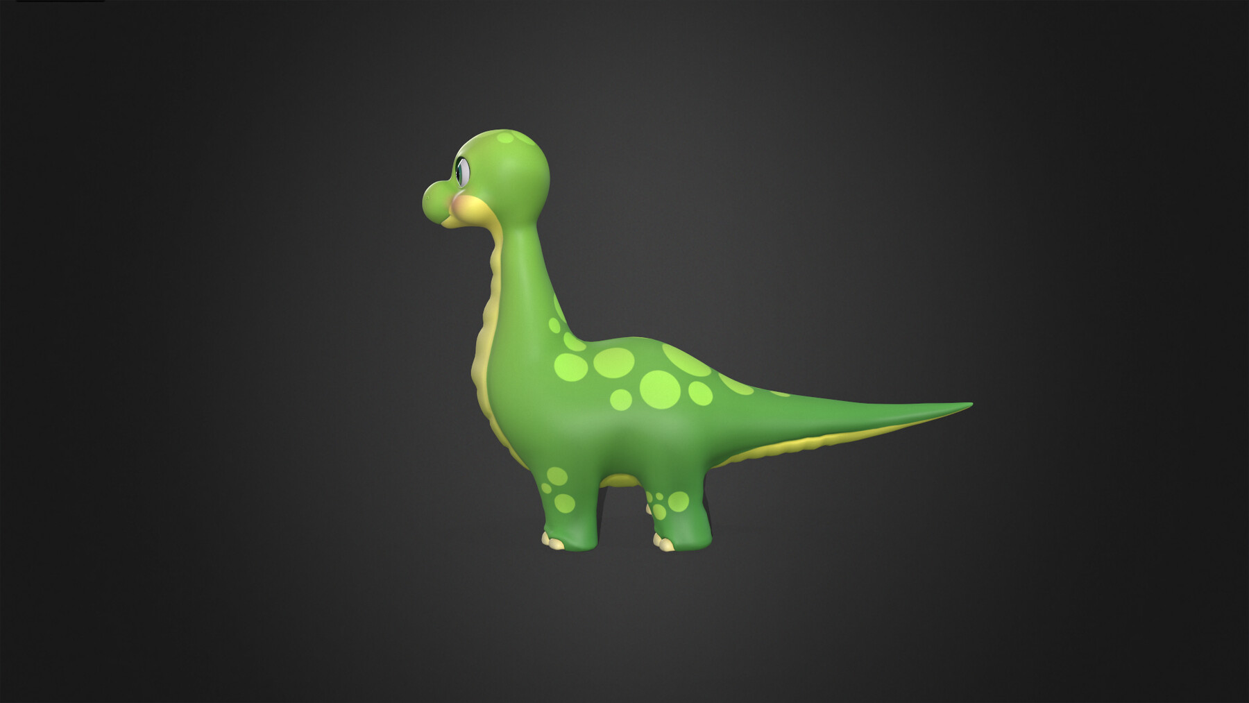 ArtStation - Asset - Cartoons - Dinosaur Brontosaurus Rigged | Resources