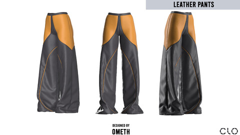 Modern leather pants - Clo 3D / Marvelous designer project : OBJ/FBX/ZPRJ