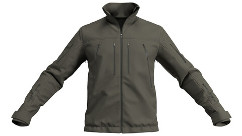 UF PRO Delta Eagle Gen 2 Tactical Softshell Jacket (Marvelous Designer / Clo 3D project+OBJ)