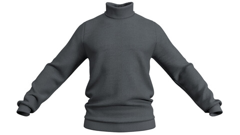 Male Sweater (Marvelous Designer / Clo 3D project+OBJ)