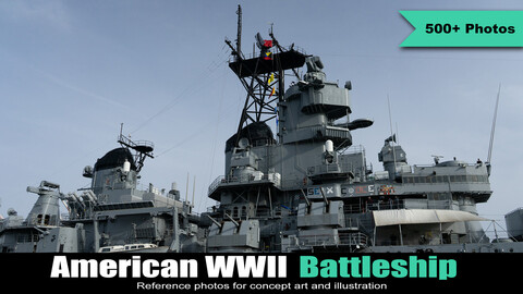 American WWII Battleship