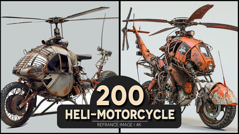 Heli-Motorcycle 4K Reference/Concept Images