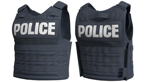 GH Armor Tactical Response Carrier Police Vest (Marvelous Designer / Clo 3D project)