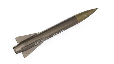 MGM-52 Lance Tactical Ballistic Missile 3D Model