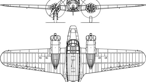 Avro Anson Mk-svg vector file