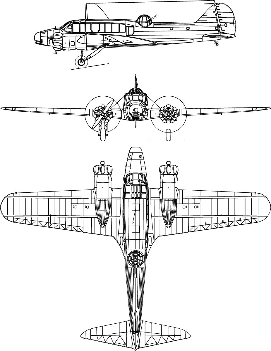 ArtStation - Avro Anson Mk-svg vector file | Artworks