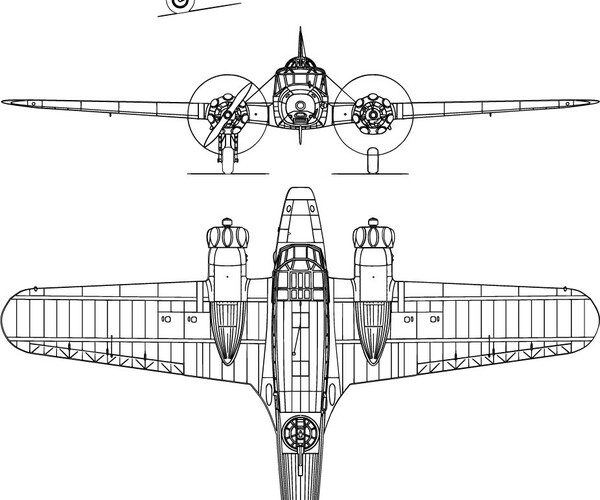 ArtStation - Avro Anson Mk-svg vector file | Artworks