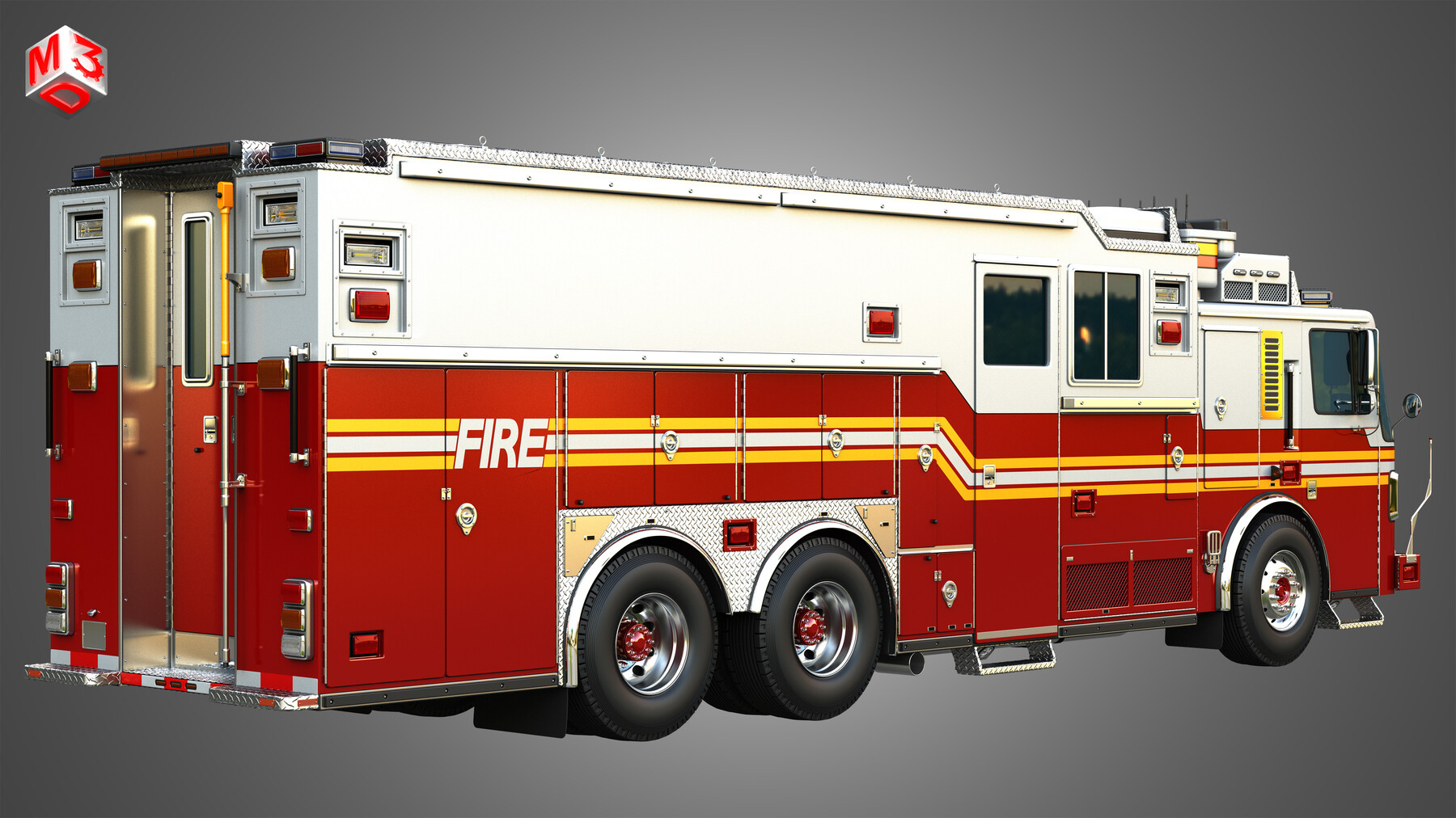 ArtStation - Fire Apparatus - FDNY Ultra Heavy Rescue | Resources