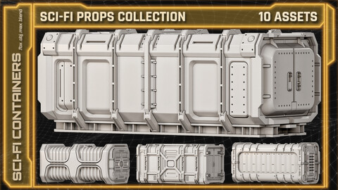 SCI-FI Props Collection CONTAINERS