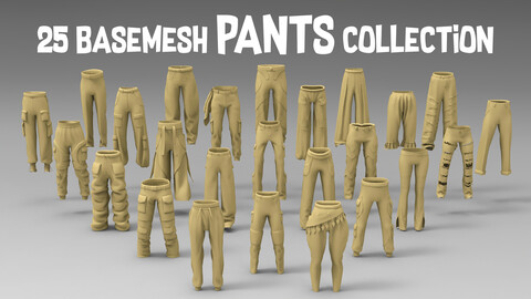 25 basemesh pants collection