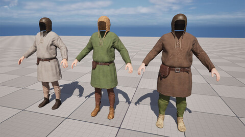 MetaHuman Medieval Cloth 01: Male Villager