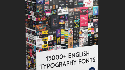 13000+ English Typography Fonts